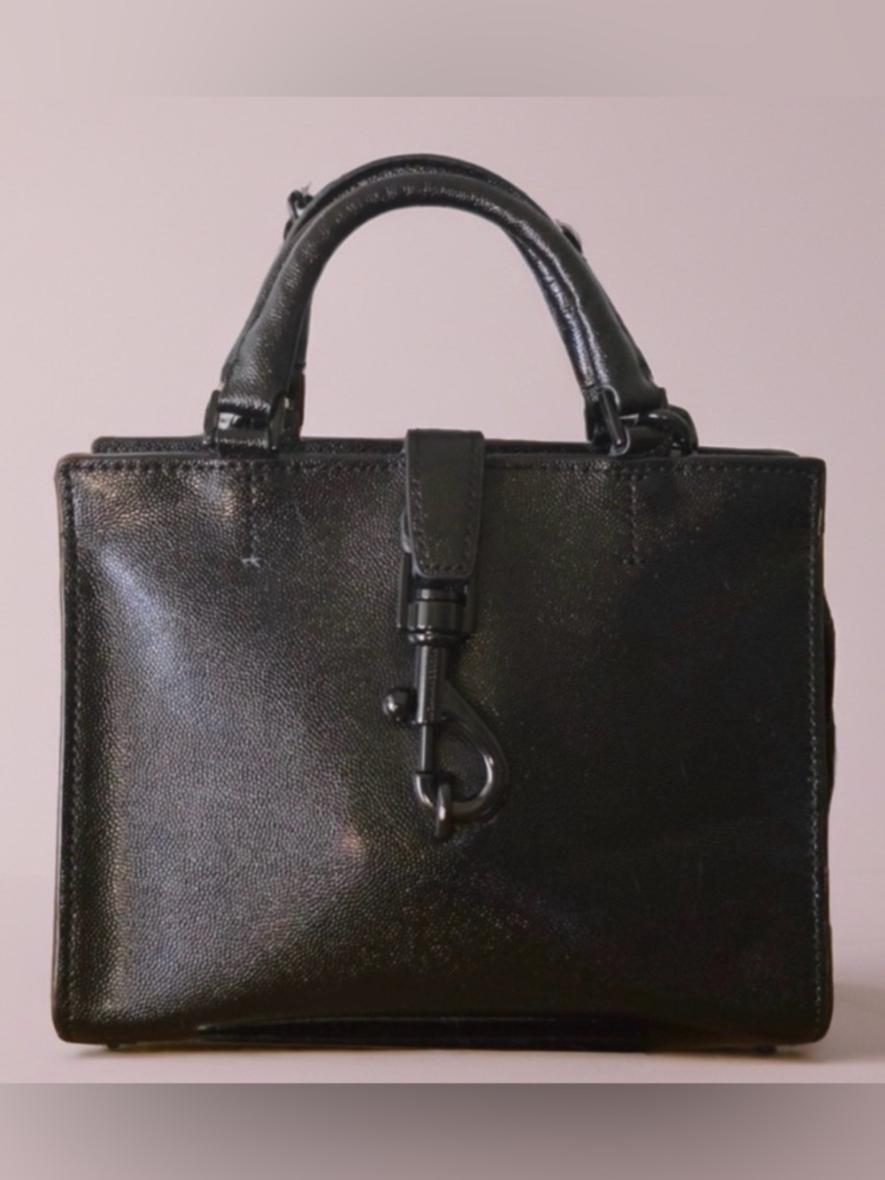 Rebecca Minkoff Mini Crossbody Classic Black Top-Handle Women’s Bag - Picture 2 of 13